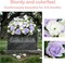 Cemetery Flower Saddle,Artificial Graveyard Flowers Grave Decorations,Headstone Flower Saddle Fade,Artificial Peonies Grave Memorial Flowers for Headstones Decoration (Purple White)